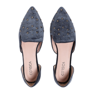 CORSICA Women Navy Blue Embellished Flats