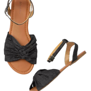 MAST & HARBOUR  Women Black Flats Sandal