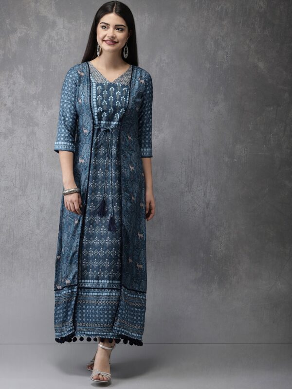 Anouk Women Printed A-Line Kurta