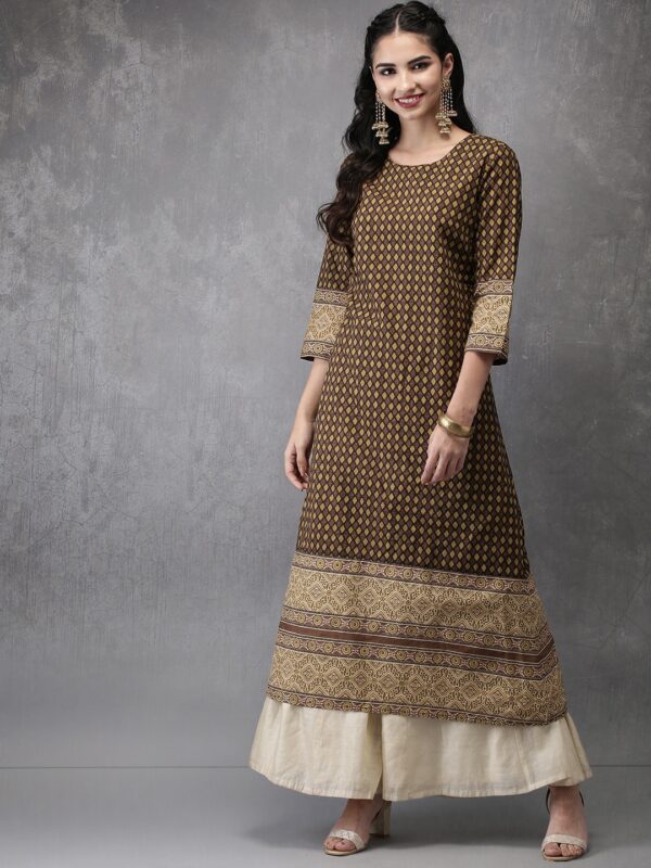 Anouk Women Printed A-Line Kurta