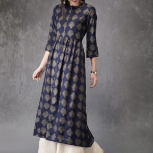 Anouk Women Printed A-Line Kurta