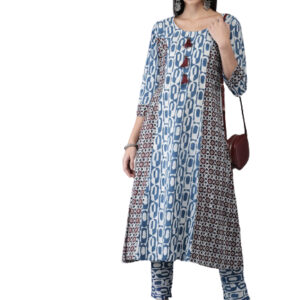 Anouk Women Printed Kurta with Trousers