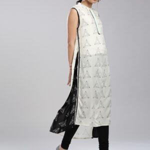 W Women Printed High-Low A-Line Sustainable Kurta