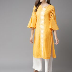 Moda Rapido Women Embroidered Straight Kurta