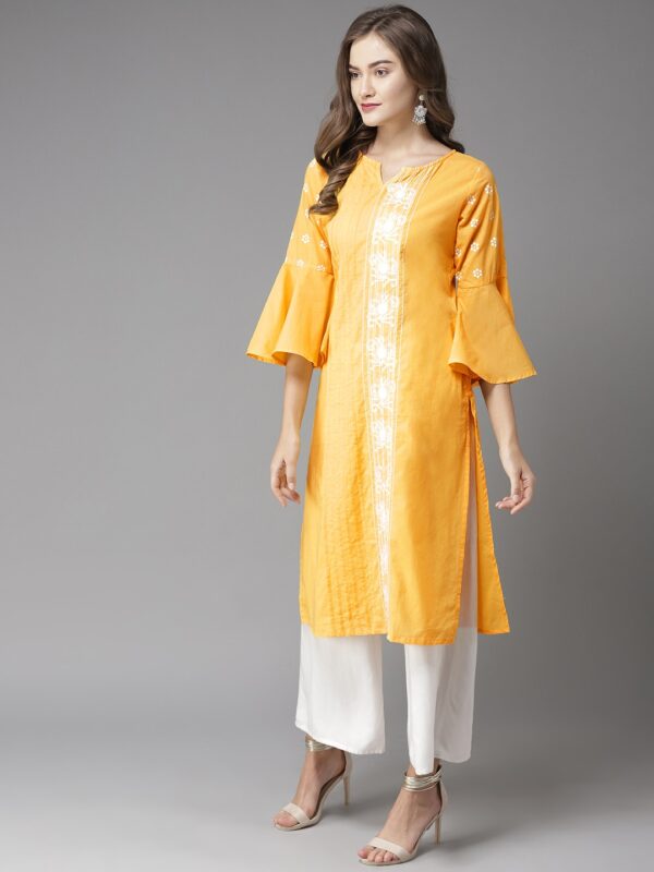 Moda Rapido Women Embroidered Straight Kurta