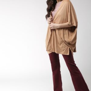 FOREVER 21 Solid Suede Finish Open Front Shrug