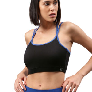 HRX Solid Non-Wired Lightly Padded RAPID DRY Sports Bra