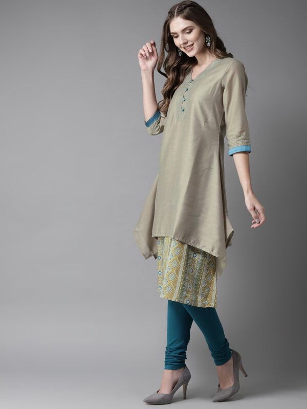 Moda Rapido Women Printed A-Line Layered Kurta