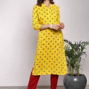 Sangria Women Printed Straight Kurta