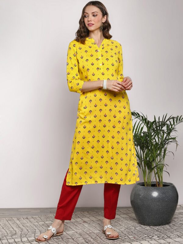 Sangria Women Printed Straight Kurta