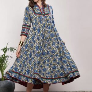 Sangria Women Printed Anarkali Kurta