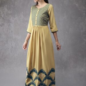 Anouk Women Embroidered A-Line Kurta