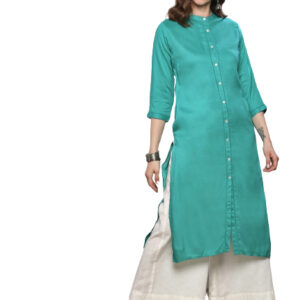 Sangria Women Solid A-Line Kurta