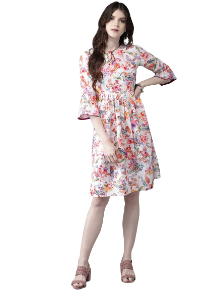 Anouk Women Printed A-Line Kurta