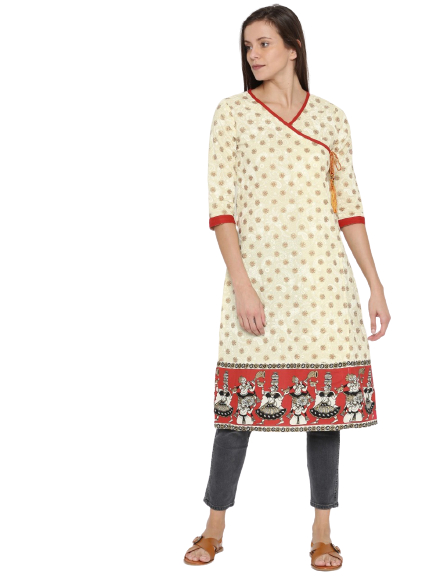 Anouk Women Printed A-Line Kurta