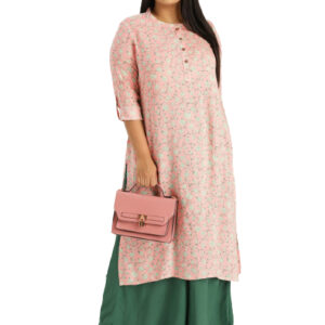 Sztori Plus Size Women Printed Kurta with Palazzo