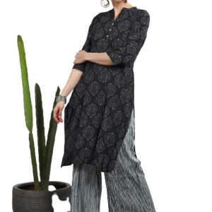 Sangria Women Printed Kurta with Palazzos