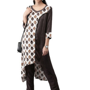 Anouk Women Printed Kurta with Trousers