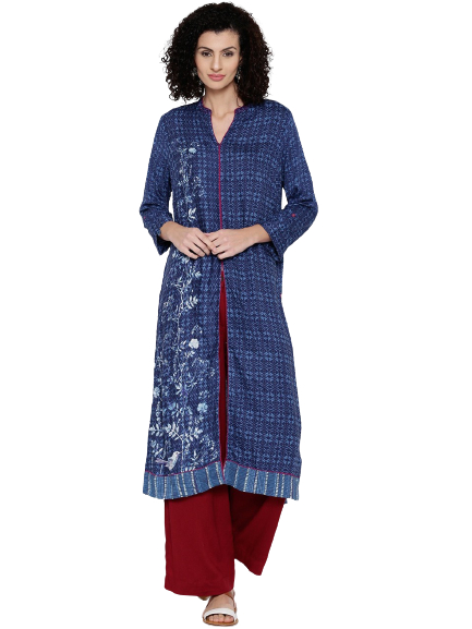 Biba Women Printed Straight Kurta