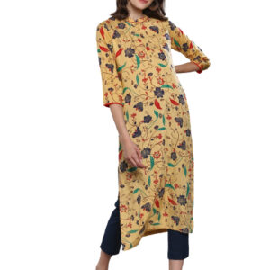 Sangria Women Printed Straight Kurta