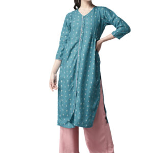 Moda Rapido Women Floral Print Straight Kurta