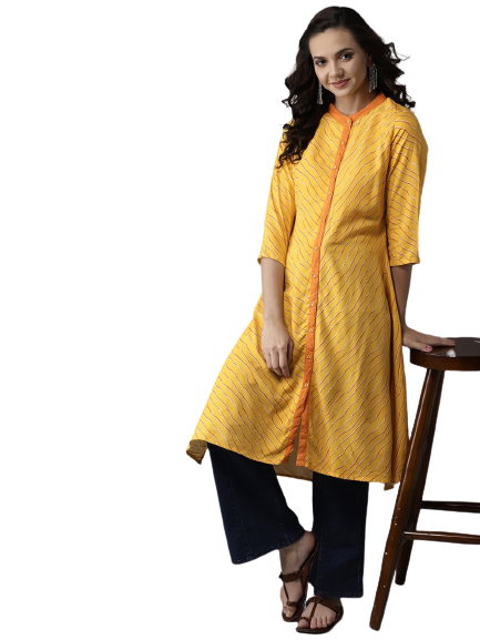 HERE&NOW Women Striped A-Line Kurta