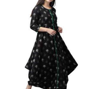 Anouk Women Printed Asymmetric A-Line Kurta