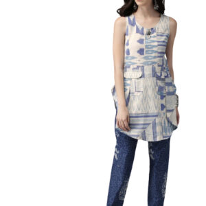 Anouk Women Printed Kurta with Trousers