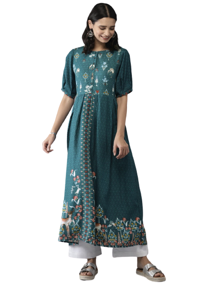 Moda Rapido Women Printed A-Line Kurta