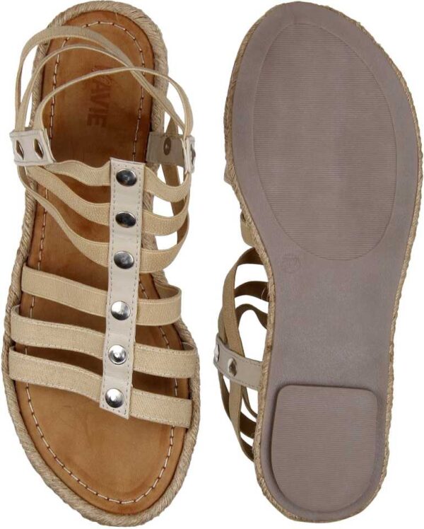 Lavie  Women Beige Flats Sandal