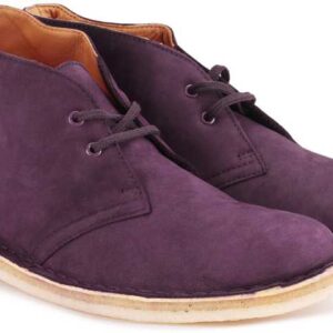 Clarks Desert Boot. Aubergine Corpate Casuals For Women