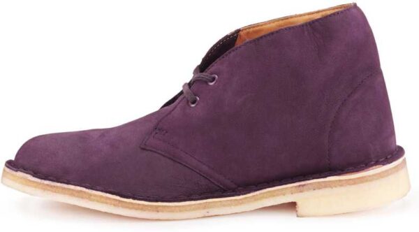 Clarks Desert Boot. Aubergine Corpate Casuals For Women