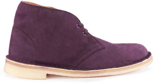 Clarks Desert Boot. Aubergine Corpate Casuals For Women