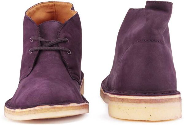 Clarks Desert Boot. Aubergine Corpate Casuals For Women