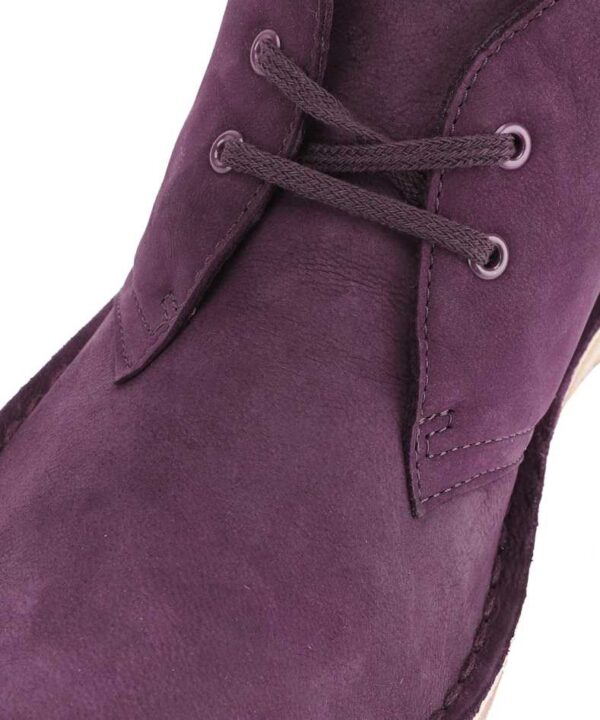 Clarks Desert Boot. Aubergine Corpate Casuals For Women