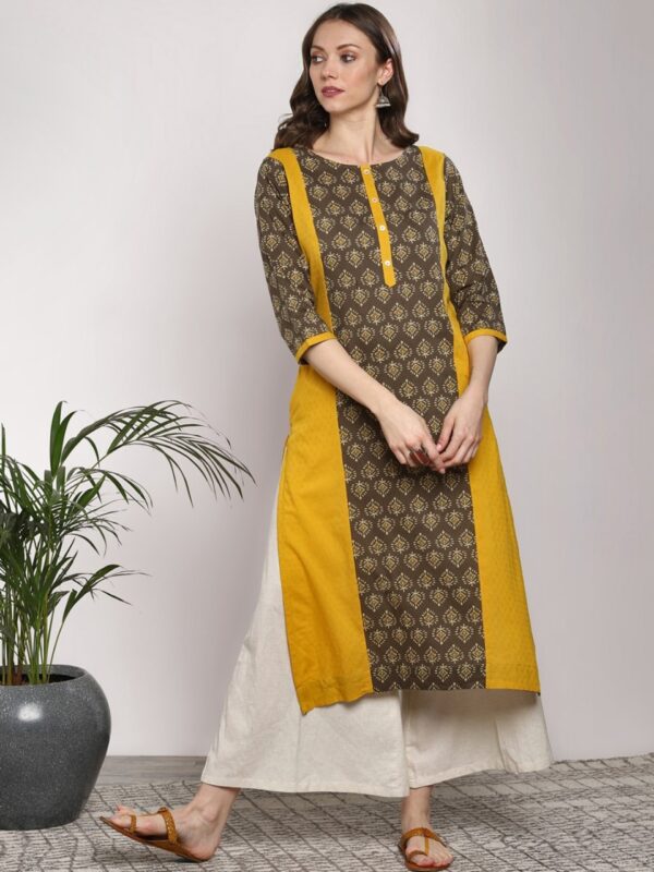 Sangria Women Printed Straight Kurta