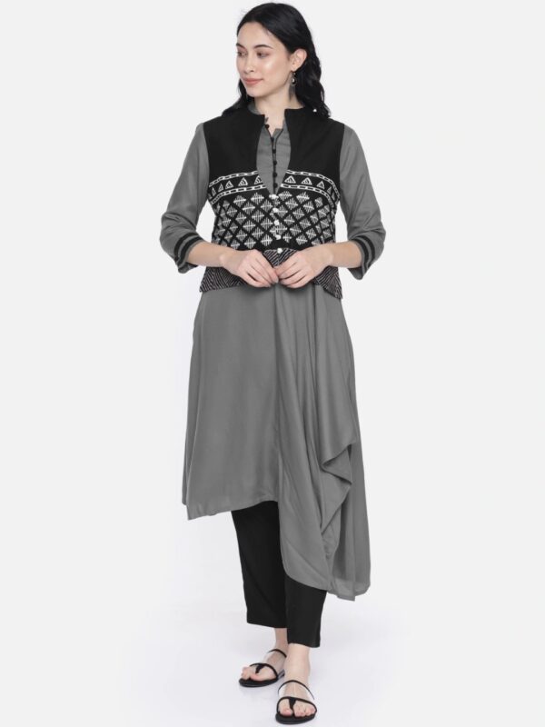 Anouk Women Solid Kurta with Trouser