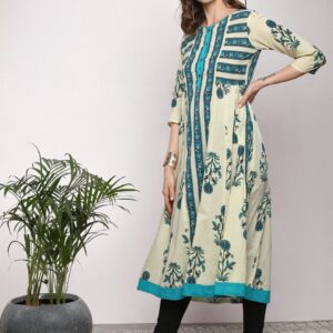 Sangria Women Printed A-Line Kurta