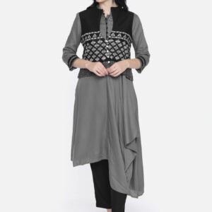 Anouk Women Solid Kurta with Trouser