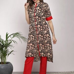 Sangria Women Printed A-Line Kurta