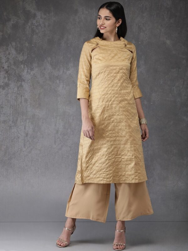 Anouk Women Self Design Kurta with Trousers