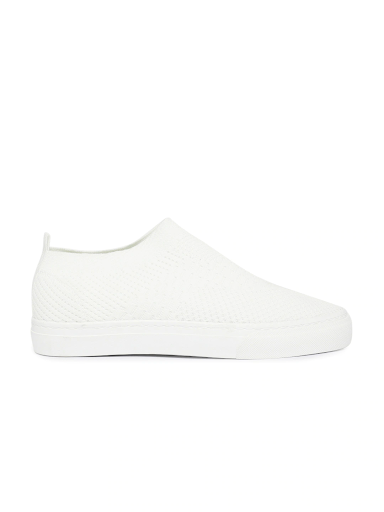 ether Women White Slip-On Sneakers