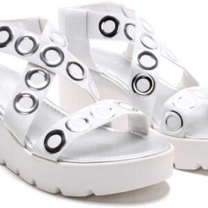 Cerutti  Women White, Silver Wedges Sandal