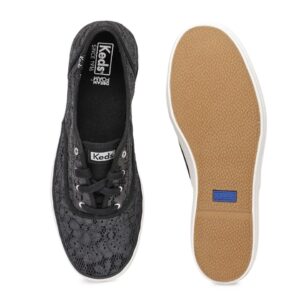 Keds Women Black Self Design Sneakers