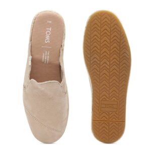 TOMS Women Solid Leather Espadrilles Mules