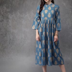 Anouk Women Printed A-Line Kurta