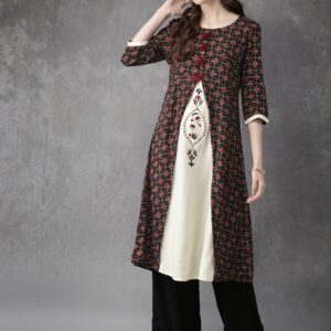 Anouk Women Printed A-Line Kurta