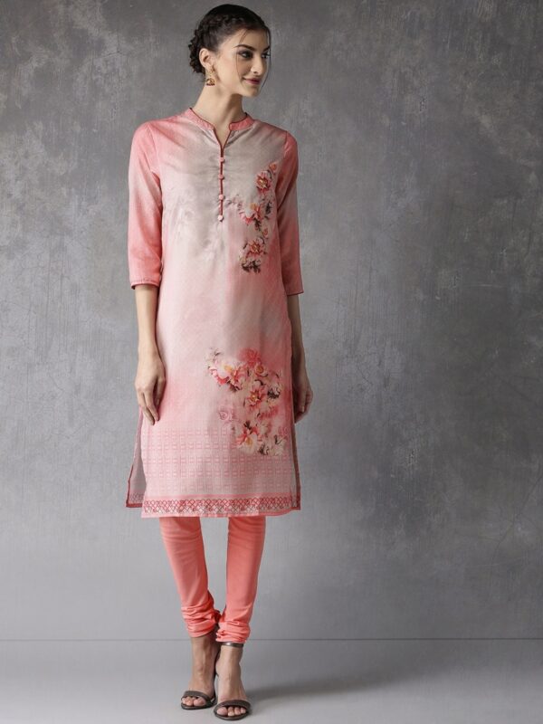 Anouk Women Printed Kurta with Churidar