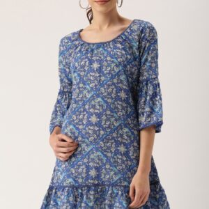 all about you Women Floral Print A-Line Kurta