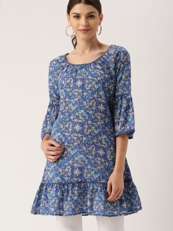 all about you Women Floral Print A-Line Kurta